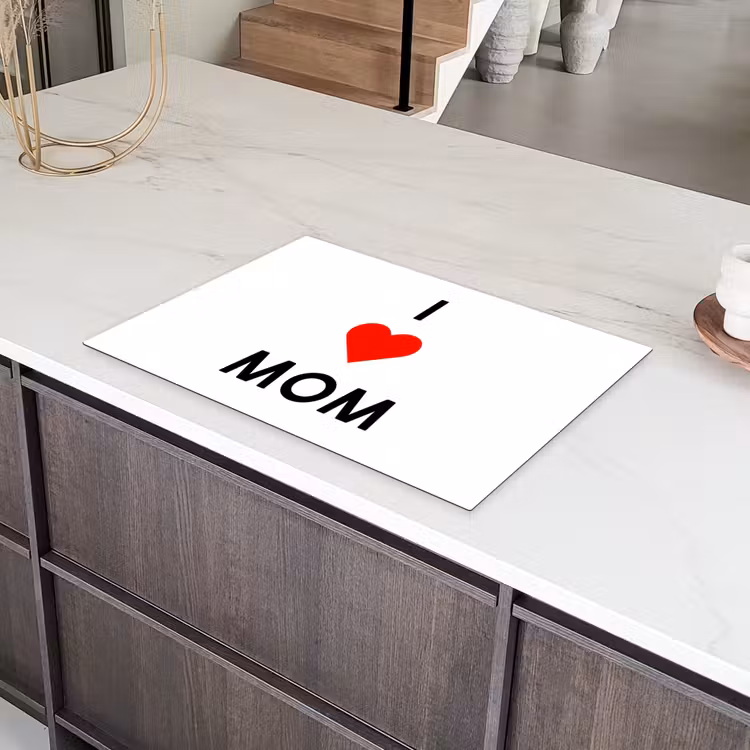 Spreuken - Quotes I Love Mom - Moederdag - Mama - Mama cadeau Inductie beschermer vinyl 3mm klein -sfeer8