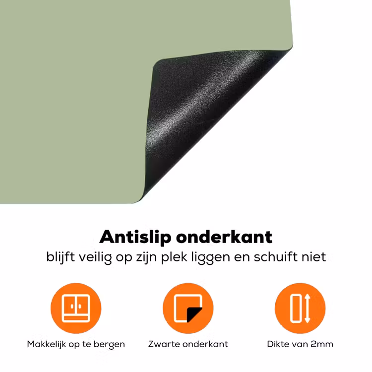 Spring - Sprint - Groen Inductie beschermer vinyl 3mm klein 276 -zzzzzzz-td-onderkant
