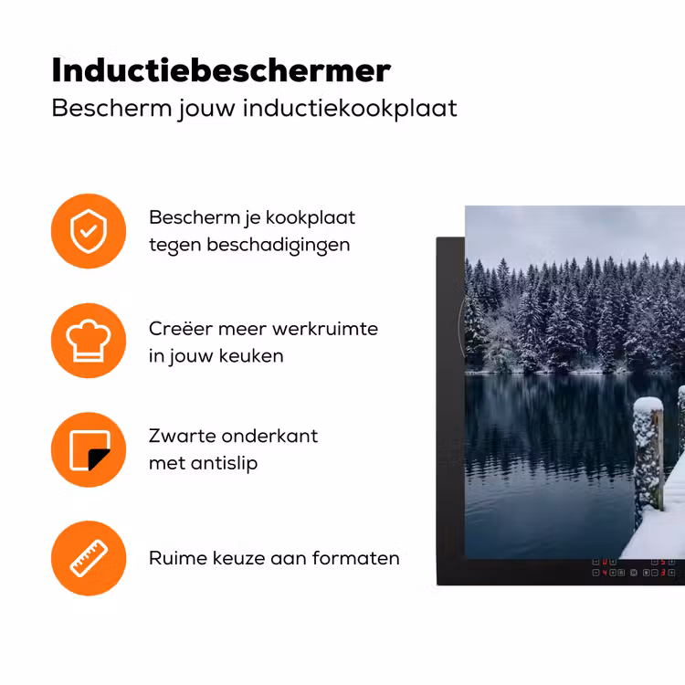 Steiger - Meer - Sneeuw - Bergen - Rustgevend Inductie beschermer vinyl 3mm klein -zzzzzzz-td-ups