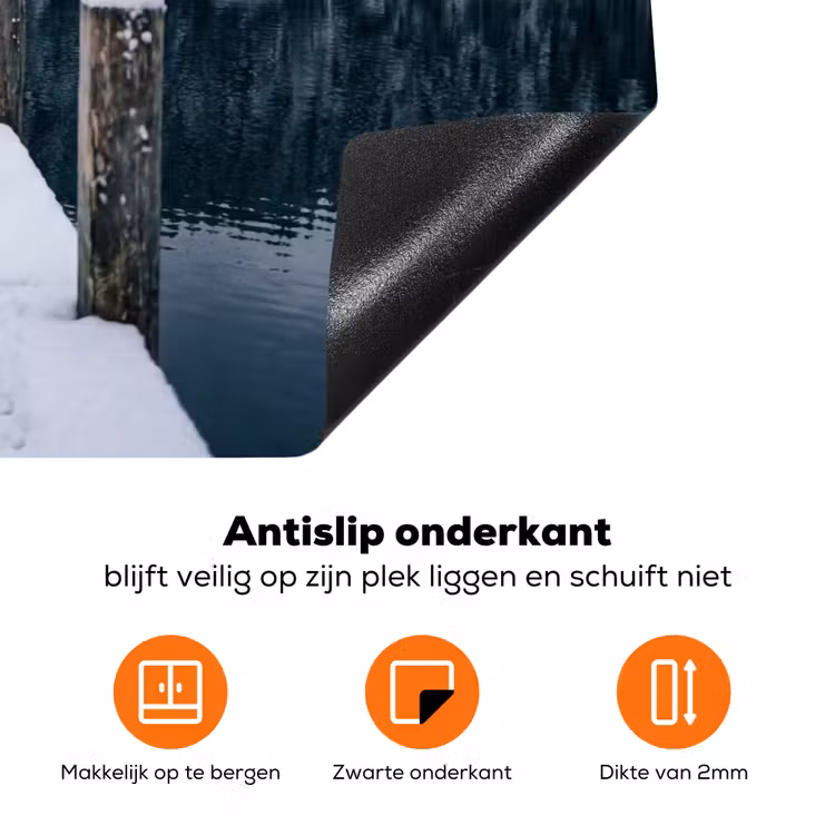Steiger - Meer - Sneeuw - Bergen - Rustgevend Inductie beschermer vinyl 3mm klein -zzzzzzz-td-onderkant