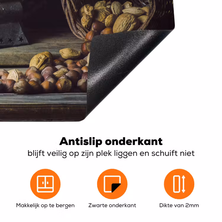 Stilleven met Antieke Uitstraling Inductie beschermer vinyl 3mm klein -zzzzzzz-td-onderkant