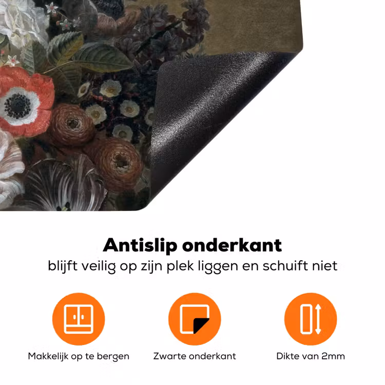 Stilleven met bloemen - Schilderij van Eelke Jelles Eelkema Inductie beschermer vinyl 3mm groot -zzzzzzz-td-onderkant