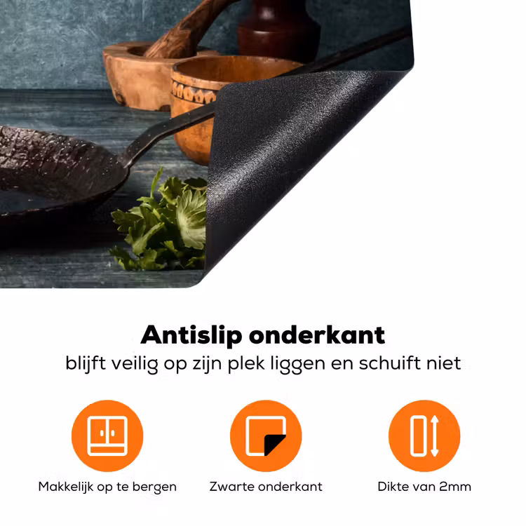 Stilte voor het Koken Inductie beschermer vinyl 3mm klein -zzzzzzz-td-onderkant