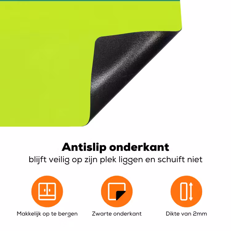 Strepen - Modern - Kleurrijk Inductie beschermer vinyl 3mm klein -zzzzzzz-td-onderkant