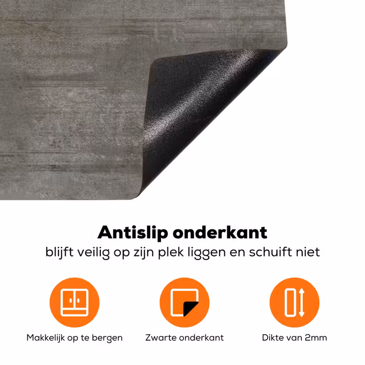 Structuur - Beton - Steen - Patronen Inductie beschermer vinyl 3mm klein 276 -zzzzzzz-td-onderkant
