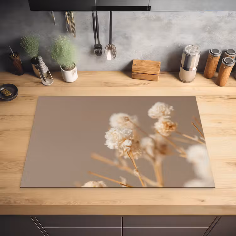 Subtiele Schoonheid in Bloei Inductie beschermer vinyl 3mm klein -sfeer5