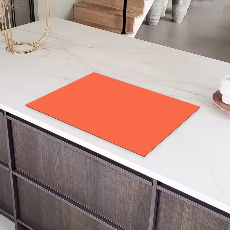 Sunset - Salmon - Oranje Inductie beschermer vinyl 3mm klein 276 -sfeer8