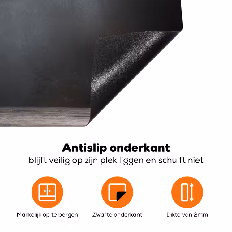 Takken - Vaas - Bolletjes - Wit Inductie beschermer vinyl 3mm klein -zzzzzzz-td-onderkant