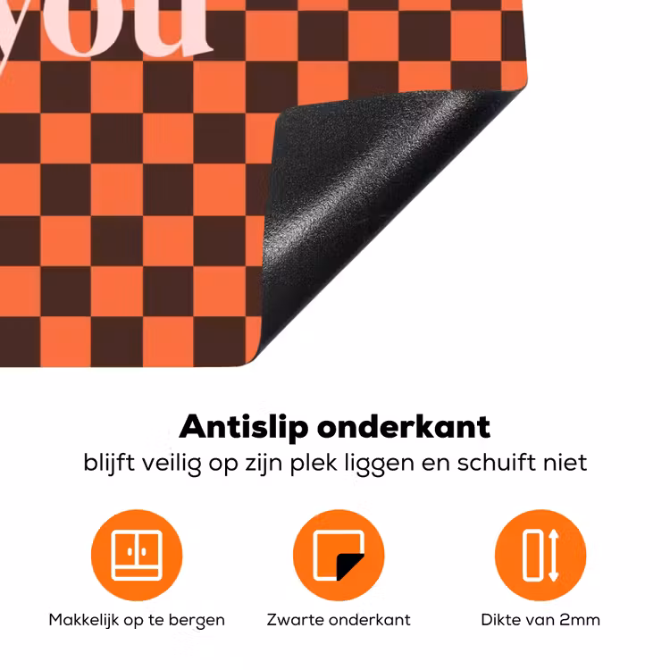 Tequila texted you - Glas - Vierkanten - Oranje Inductie beschermer vinyl 3mm klein -zzzzzzz-td-onderkant
