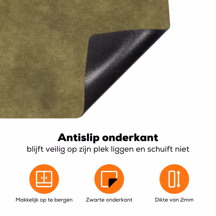 Textuur - Abstract - Groen Inductie beschermer vinyl 3mm klein 276 -zzzzzzz-td-onderkant