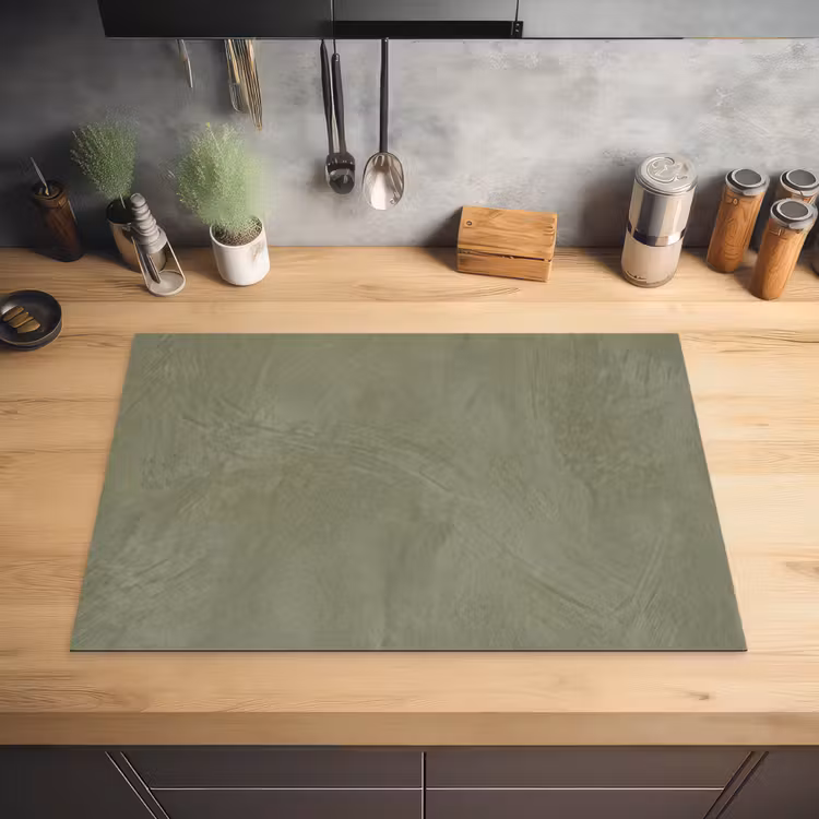 Textuur - Betonlook - Achtergrond - Modern - Groen Inductie beschermer vinyl 3mm klein -sfeer5