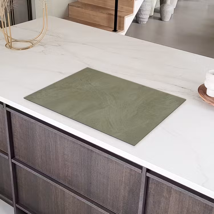 Textuur - Betonlook - Achtergrond - Modern - Groen Inductie beschermer vinyl 3mm klein -sfeer8