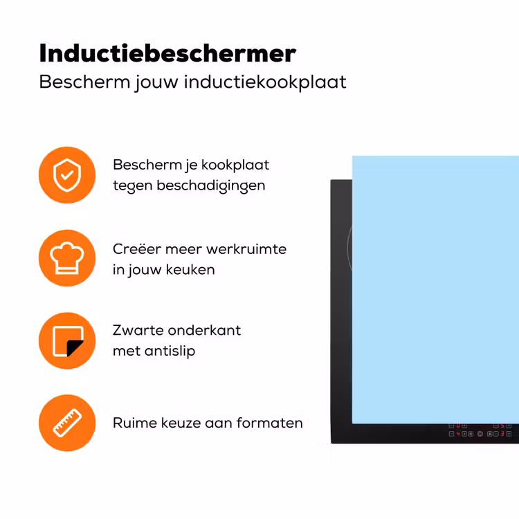 Today is a good day - Blauw - Schaduw Inductie beschermer vinyl 3mm klein -zzzzzzz-td-ups