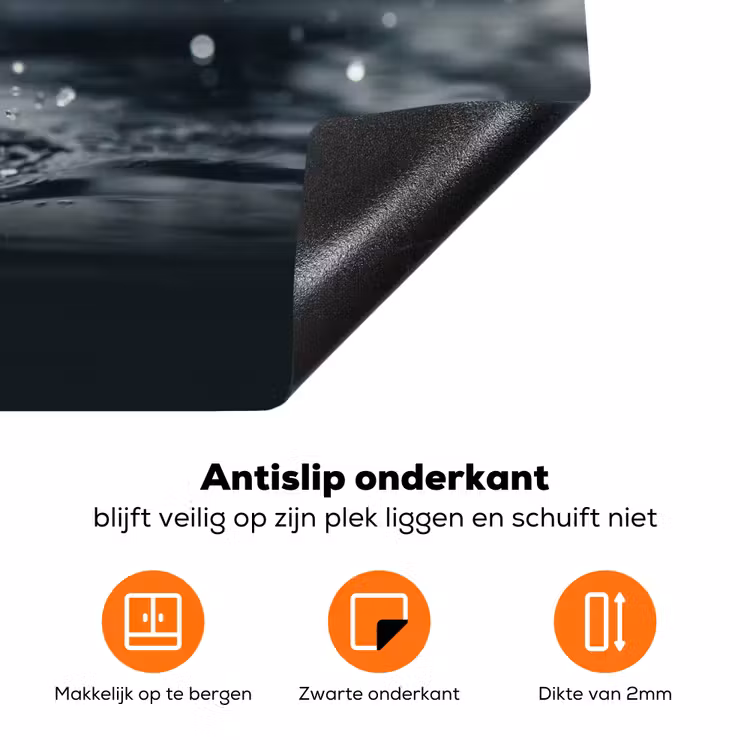 Tomaat - Groente - Stilleven - Water - Rood Inductie beschermer vinyl 3mm klein -zzzzzzz-td-onderkant