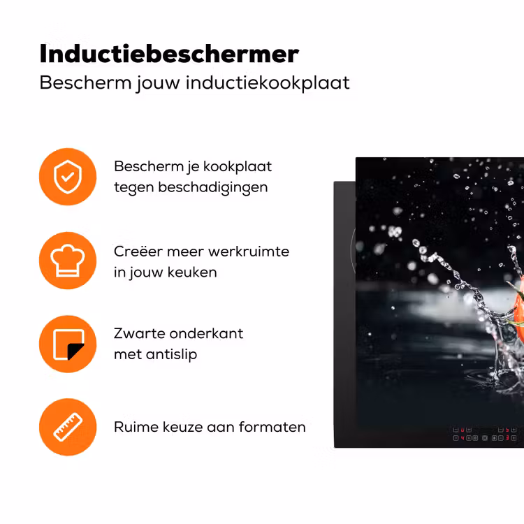 Tomatentwist Inductie beschermer vinyl 3mm klein -zzzzzzz-td-ups
