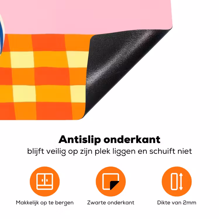 Tulpen - Roze - Vaas Inductie beschermer vinyl 3mm klein -zzzzzzz-td-onderkant