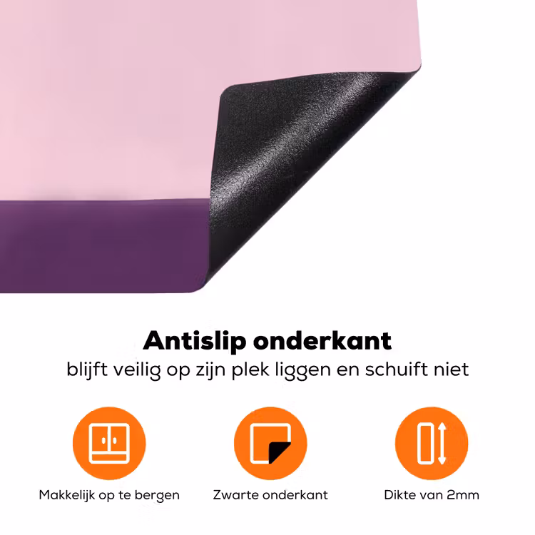 Tulpen - Vaas - Strepen - Paars Inductie beschermer vinyl 3mm klein -zzzzzzz-td-onderkant
