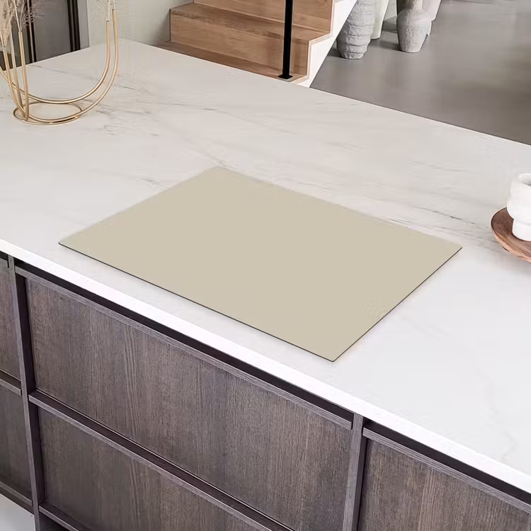 Urban - Pebble - Grijs Inductie beschermer vinyl 3mm klein 276 -sfeer8