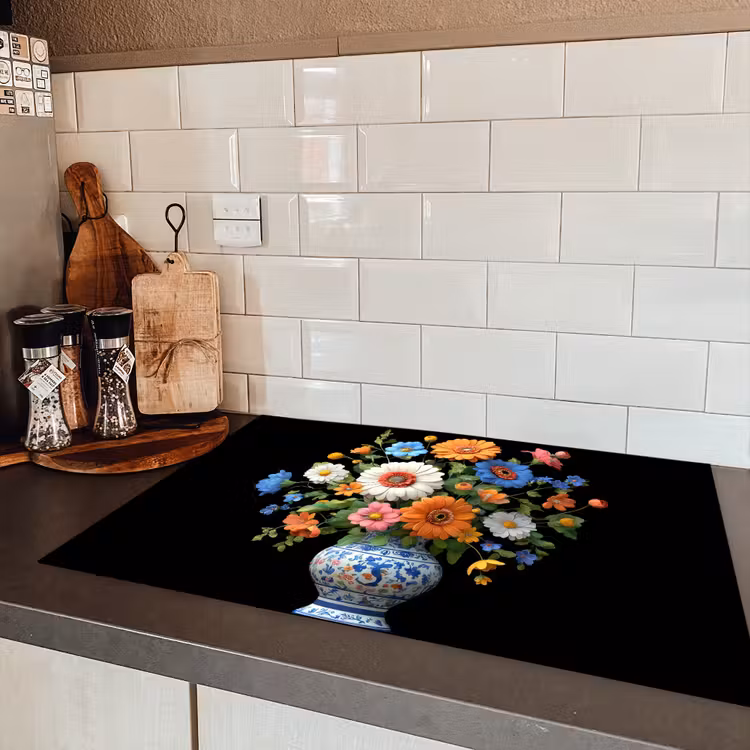 Vaas - Boeket - Bloemen - Kleur Inductie beschermer vinyl 3mm klein -sfeer3