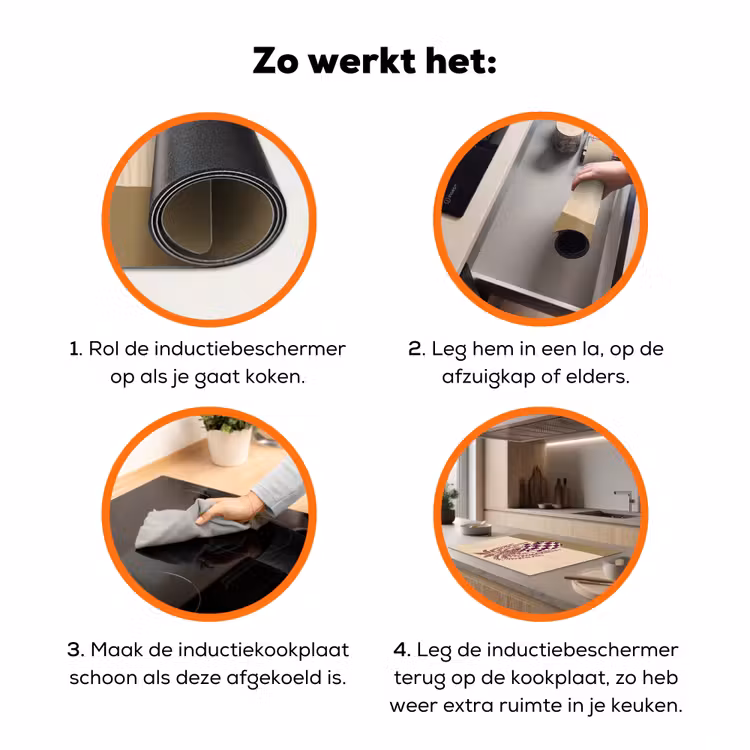 Vaas - Geruit - Planten - Modern - Paars Inductie beschermer vinyl 3mm klein -zzzzzzz-td-werking