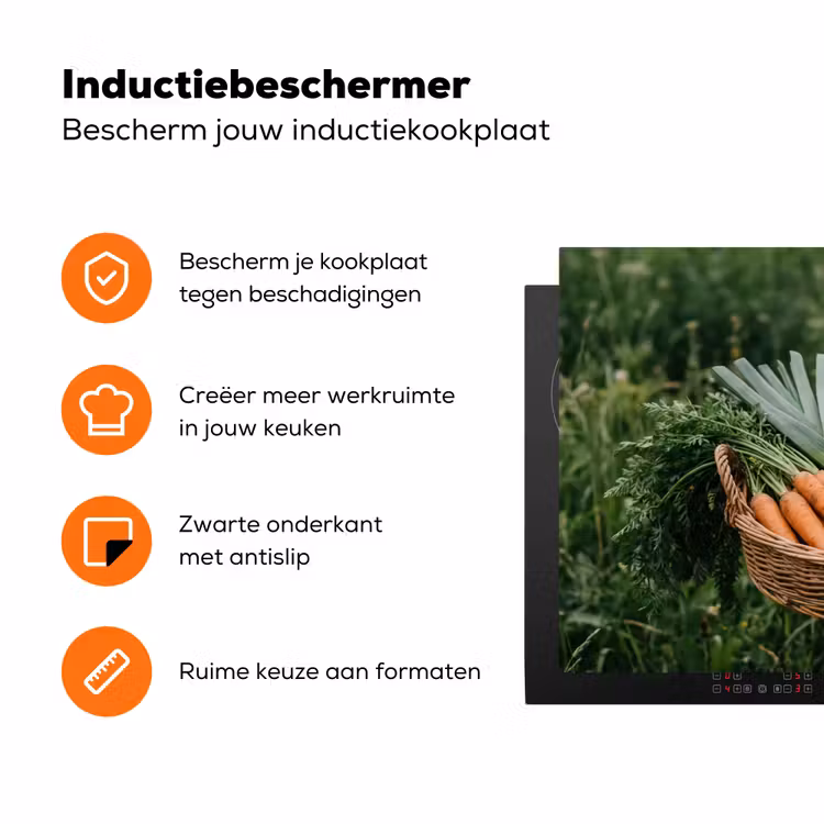 Veld - Groenten - Biologisch - Oogst Inductie beschermer vinyl 3mm klein -zzzzzzz-td-ups