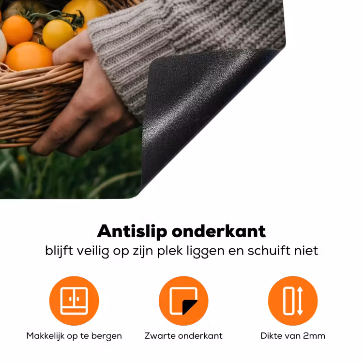 Veld - Groenten - Biologisch - Oogst Inductie beschermer vinyl 3mm klein -zzzzzzz-td-onderkant