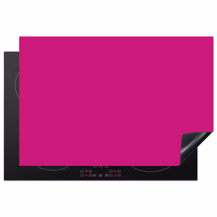 Velvet - Magenta - Roze Inductie beschermer vinyl 3mm klein 276 -3d