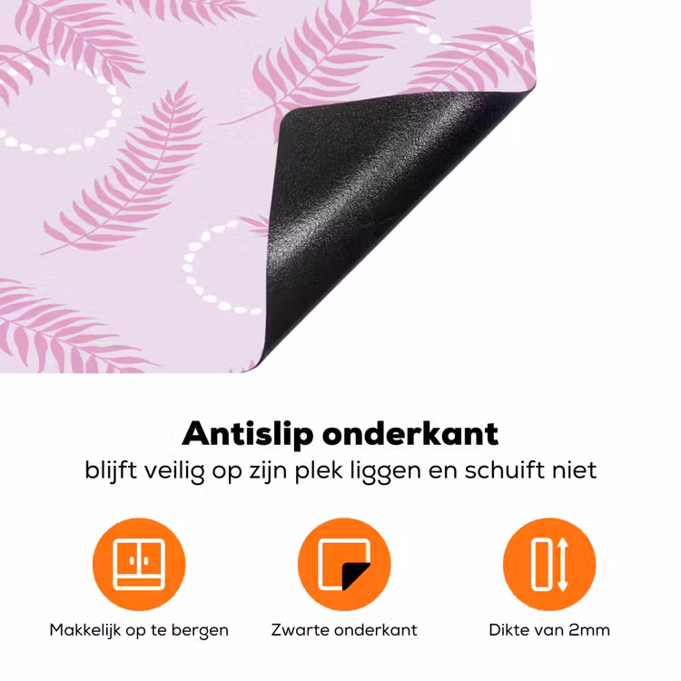 Veren - Paars - Wit Inductie beschermer vinyl 3mm klein 276 -zzzzzzz-td-onderkant