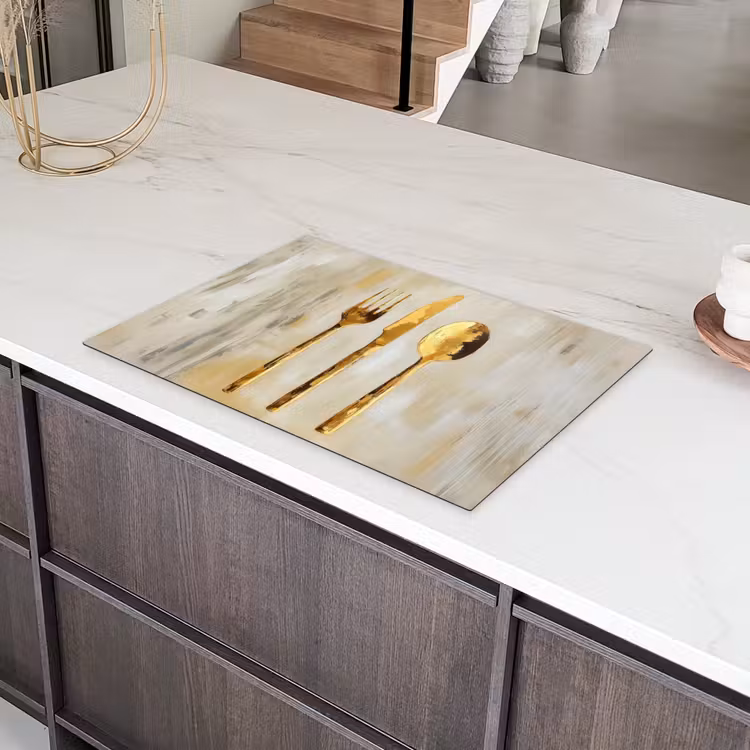 Verf - Goud - Bestek Inductie beschermer vinyl 3mm klein -sfeer8
