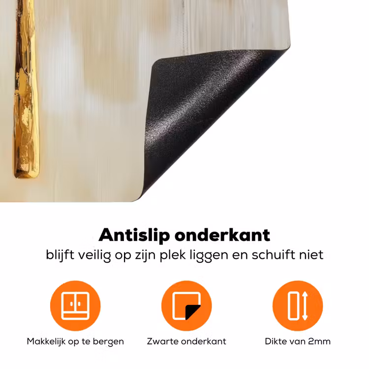 Verf - Goud - Bestek Inductie beschermer vinyl 3mm klein -zzzzzzz-td-onderkant
