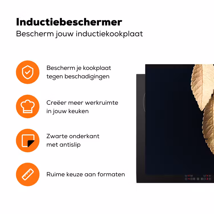 Verguld Bladwerk Inductie beschermer vinyl 3mm klein -zzzzzzz-td-ups