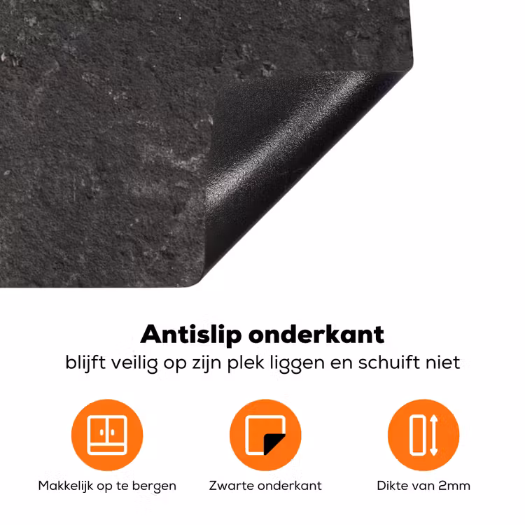 Verleden in Beton Geëtst Inductie beschermer vinyl 3mm klein -zzzzzzz-td-onderkant
