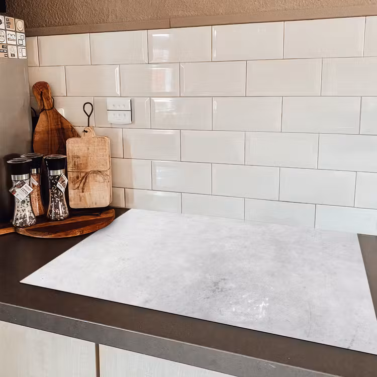Verwering - Beton - Structuren - Vintage - Industrieel - Grijs Inductie beschermer vinyl 3mm klein -sfeer3