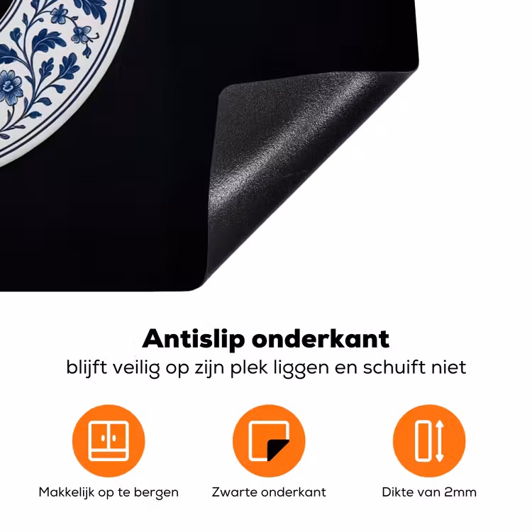 Vinyl - LP - Delfts Blauw - Muziek Inductie beschermer vinyl 3mm klein -zzzzzzz-td-onderkant