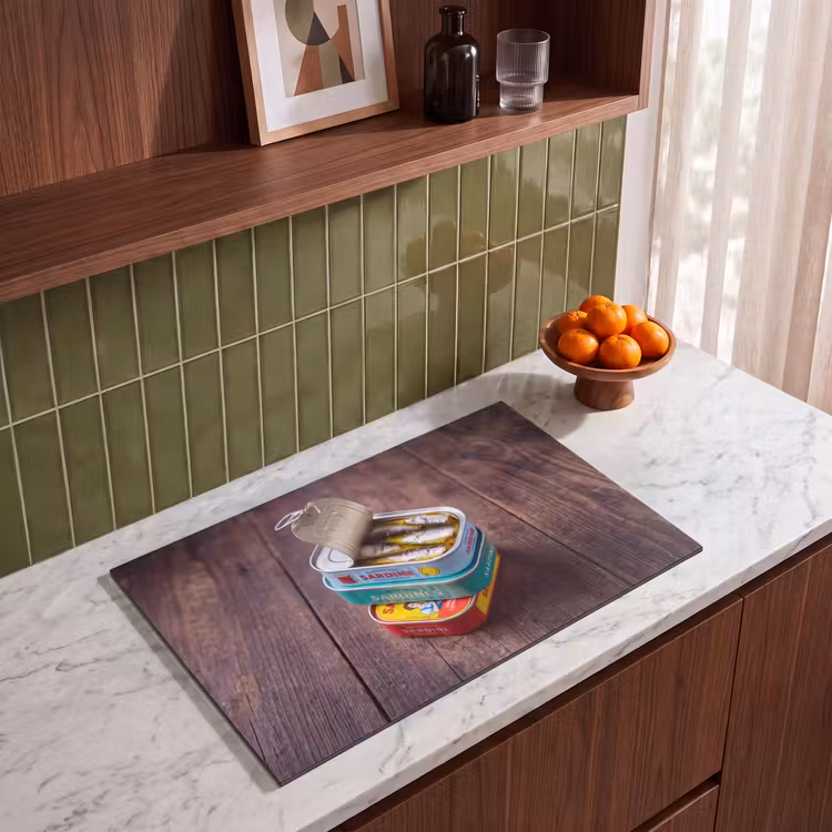 Inductiebeschermer - Vis - Blikjes - Keuken - Vis - Blikjes - Keuken Inductie beschermer vinyl 3mm klein