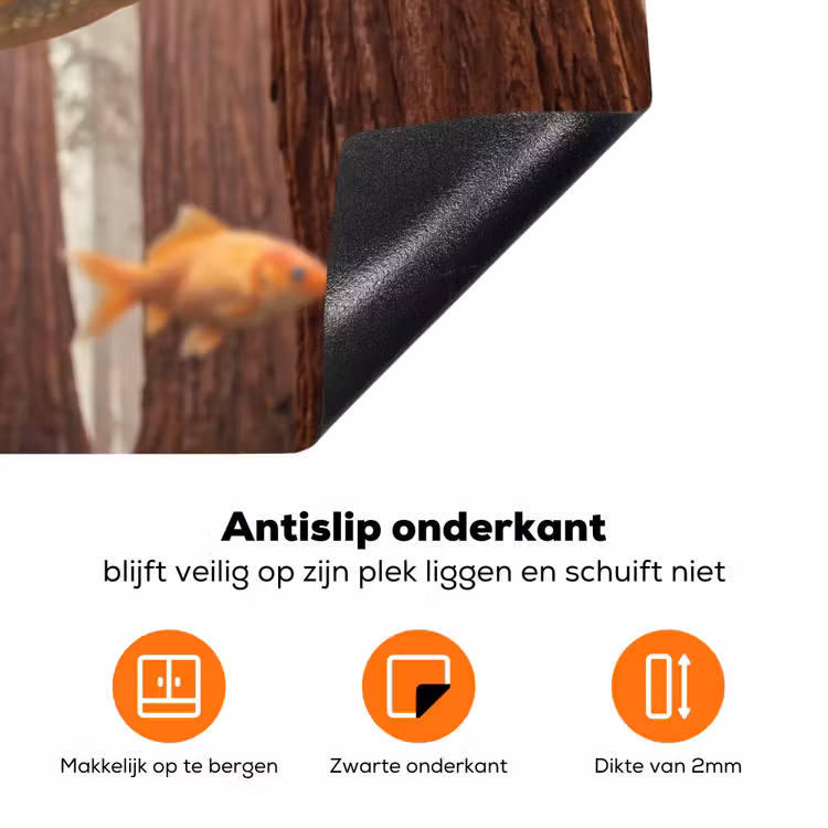 Inductiebeschermer - Vis - Bos - Fantasie - Vis - Bos - Fantasie Inductie beschermer vinyl 3mm klein