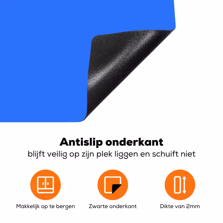 Vivid - Cobalt - Blauw Inductie beschermer vinyl 3mm klein 276 -zzzzzzz-td-onderkant