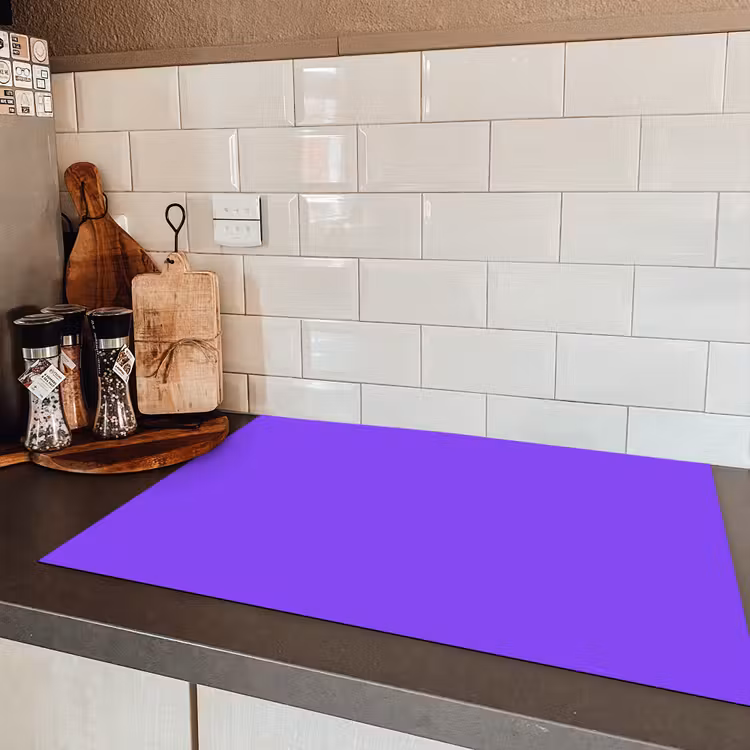 Vivid - Violet - Paars Inductie beschermer vinyl 3mm klein 276 -sfeer3