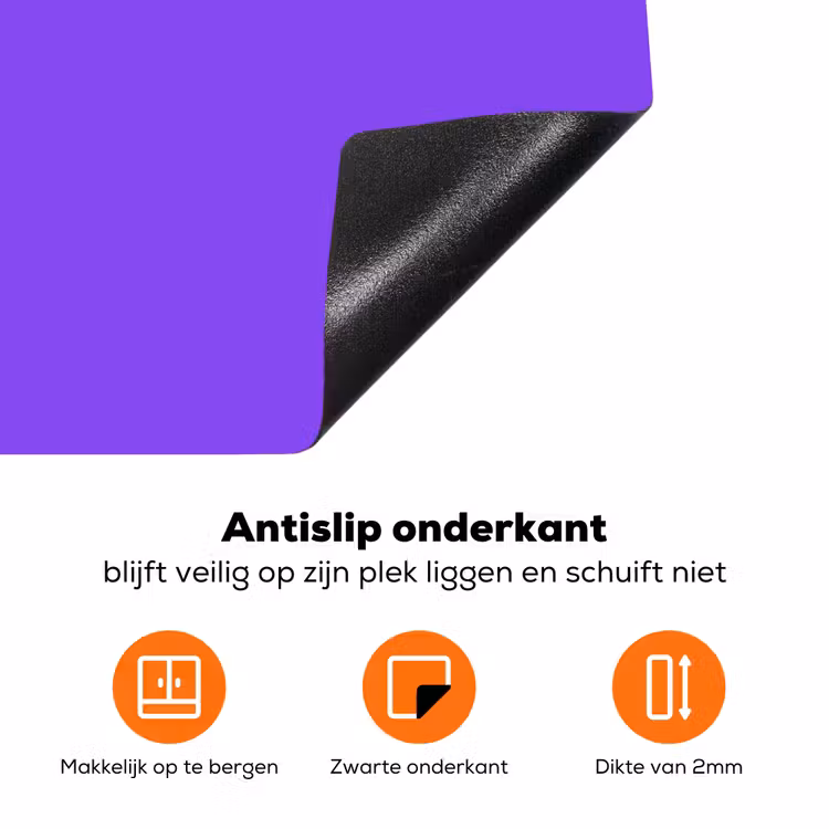Vivid - Violet - Paars Inductie beschermer vinyl 3mm klein 276 -zzzzzzz-td-onderkant