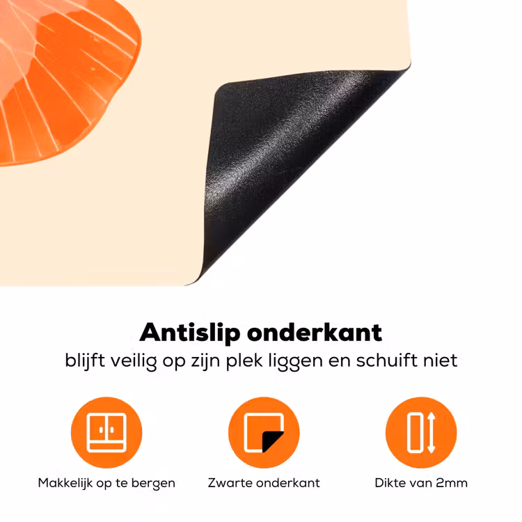 Vlinder - Minimalistisch - Roze Inductie beschermer vinyl 3mm klein -zzzzzzz-td-onderkant