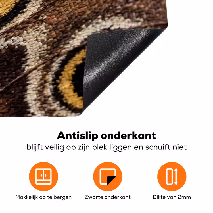 Vlinder - Vleugel - Abstract Inductie beschermer vinyl 3mm klein -zzzzzzz-td-onderkant