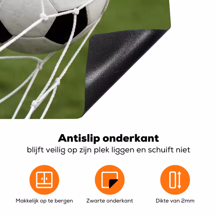Voetbal - Goal - Net - Sport Inductie beschermer vinyl 3mm klein -zzzzzzz-td-onderkant