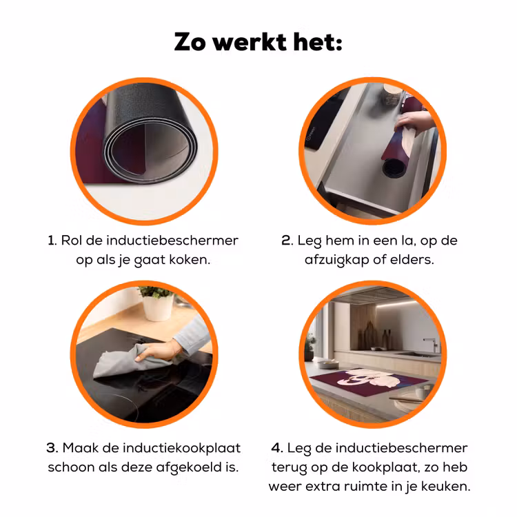 Vogel - Koppel - Liefde - Abstract - Wit Inductie beschermer vinyl 3mm klein -zzzzzzz-td-werking