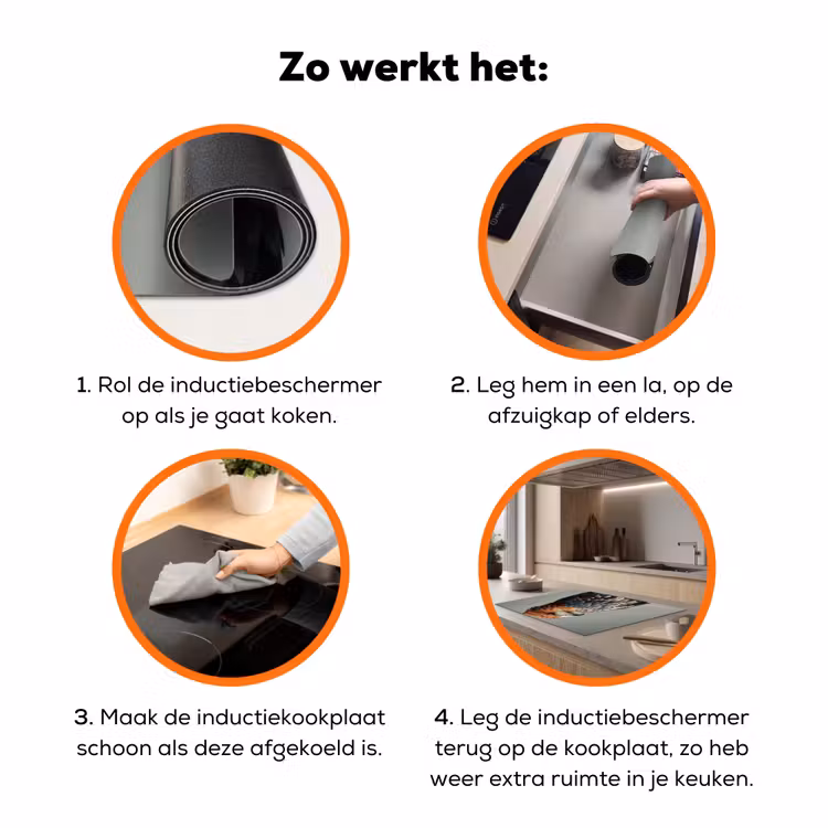Vogel - Realistisch - Veren - Bruin Inductie beschermer vinyl 3mm klein -zzzzzzz-td-werking