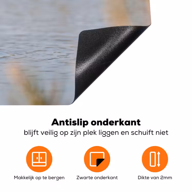 Vogel - Steltloper - Water - Natuur Inductie beschermer vinyl 3mm klein -zzzzzzz-td-onderkant