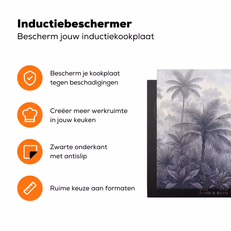 Vogel - Vliegend - Jungle - Vintage - Dieren Inductie beschermer vinyl 3mm klein -zzzzzzz-td-ups