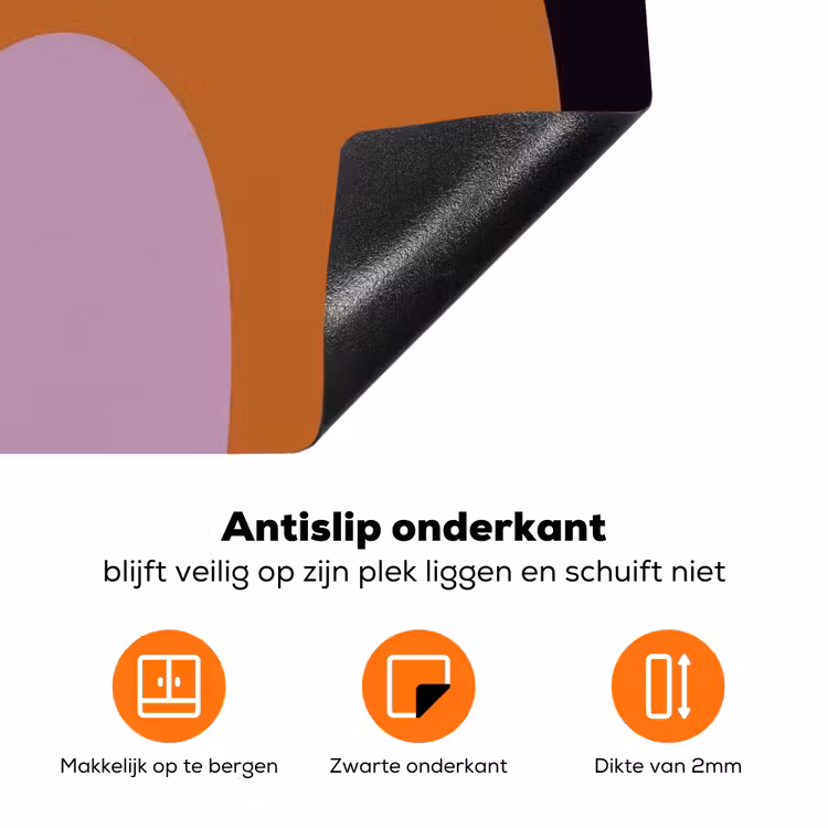 Vormen - Abstract - Kleuren - Vierkant Inductie beschermer vinyl 3mm klein -zzzzzzz-td-onderkant