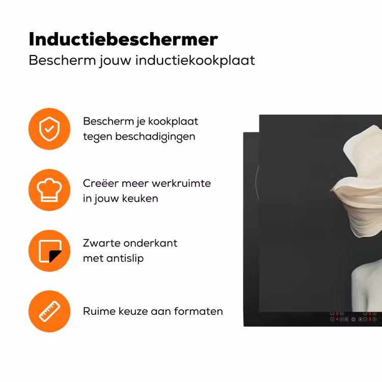 Vrouw - Beige - hoed Inductie beschermer vinyl 3mm klein -zzzzzzz-td-ups