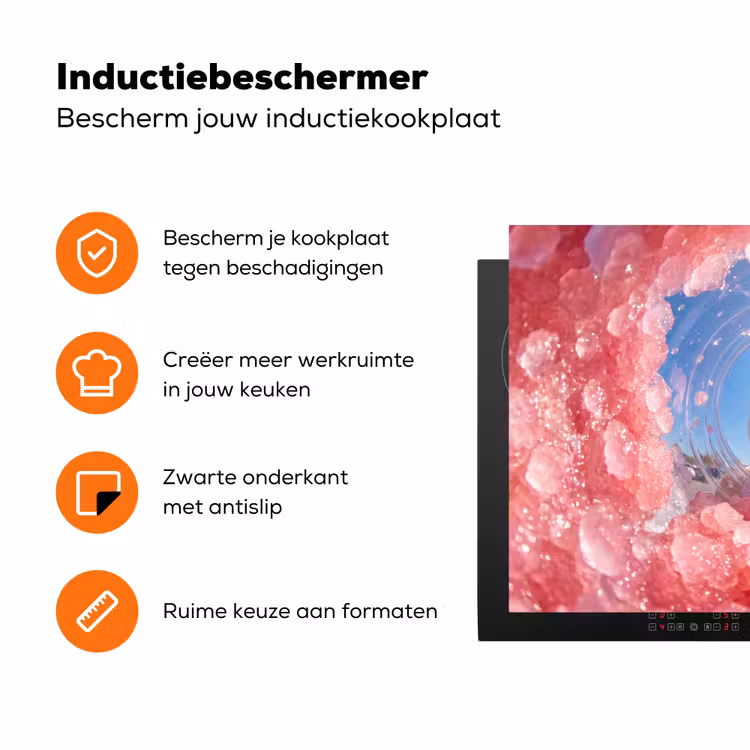 Vrouw - Drank - Zomer - Roze - Blauw Inductie beschermer vinyl 3mm klein -zzzzzzz-td-ups