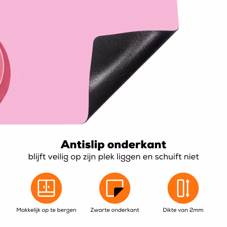 Vrouw - Lichaam - Abstract - Roze Inductie beschermer vinyl 3mm klein -zzzzzzz-td-onderkant